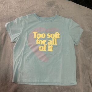 Taylor Swift | TOO SOFT FOR ALL OF IT CROPPED T-SHIRT - L
